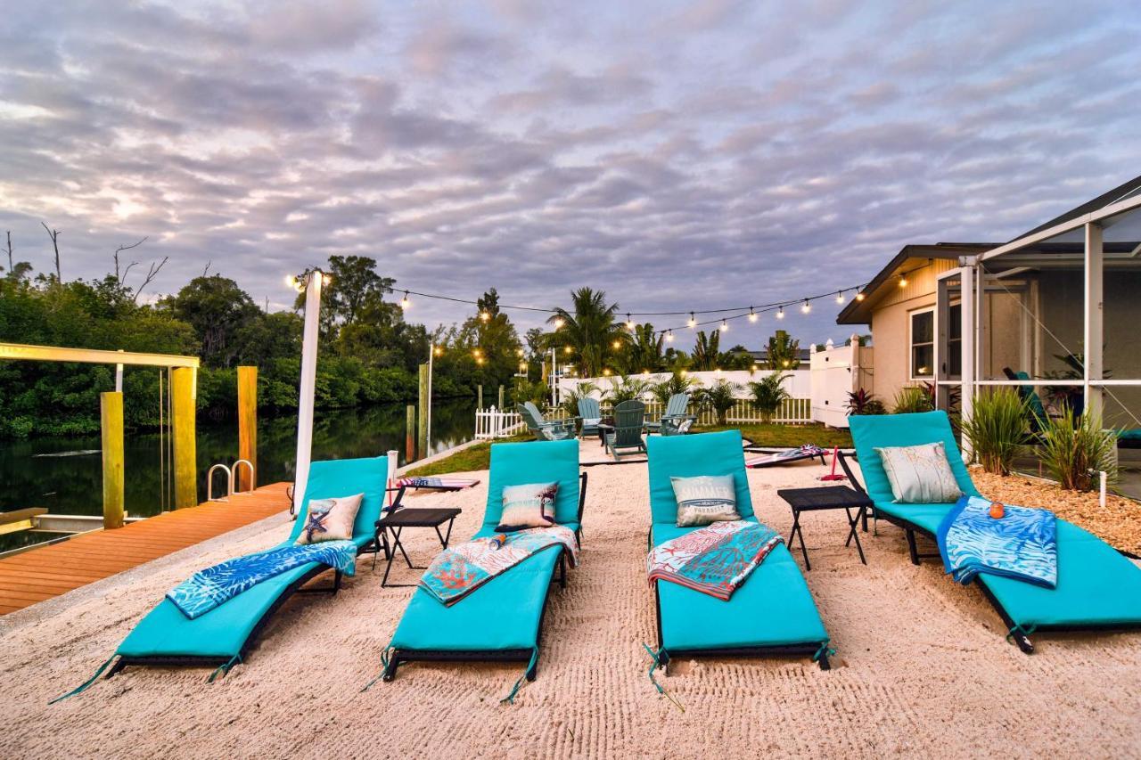 Waterfront Bradenton Home Heated Pool And Fire Pit Exterior photo